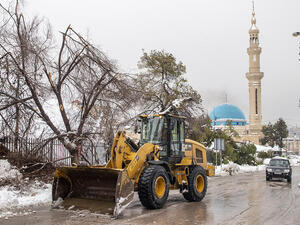 Fallout From the Snow in Amman, Jordan