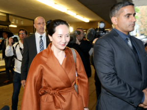 Huawei Technologies Co. Chief Financial Officer, Meng Wanzhou, leaves the British Columbia Superior Court on September 23, 2019 in Vancouver, Canada. Wanzhou was arrested by Canadian authorities last December on fraud charges and faces extradition to the United States.
