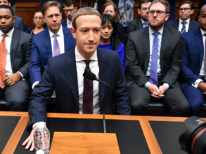 Facebook Chairman and CEO Mark Zuckerberg arrives to testify before the House Financial Services Committee on "An Examination of Facebook and Its Impact on the Financial Services and Housing Sectors" in the Rayburn House Office Building in Washington, DC on October 23, 2019.