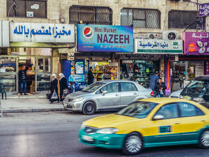 Uber Taxi can be accessed through the regular Uber app as another car option by the users in Jordan.