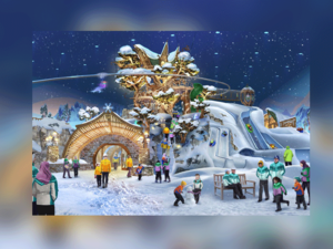 The massive snow play park will maintain an inside temperature of -2C, with a snow depth of 500mm. 