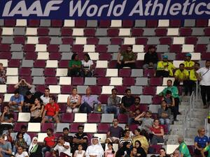 Empty seats at the 2019 IAAF World Athletics Championships at the Khalifa International stadium in Doha, in this Sept. 27, 2019 file photo. — AFP