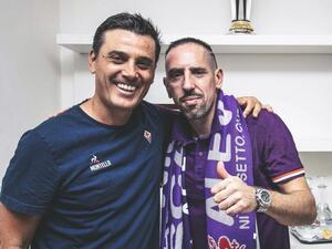 ريبيري والمدرب فينتشينزو مونتيلا