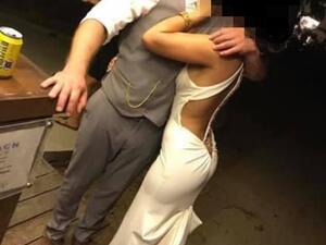 The photo was originally posted in a wedding shaming group. (Daily Mail)