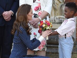 Kate, 37, donned a £1,750 Alessandra Rich frock for her outing to a D-Day exhibition. (Daily Mail)