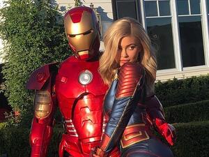 Kylie Jenner and Travis Scott Dress Up as 'Avengers'. (Kylie Jenner/ Instagram)