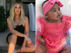Khloe Kardashian and her baby girl True. (Khloe Kardashian / Instagram)