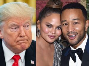 جون ليجند وكريسي تيغان ودونالد ترامب