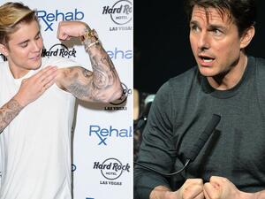 جاستن بيبر وتوم كروز