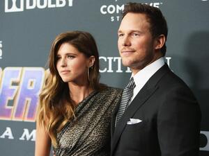 كريس برات وزوجته