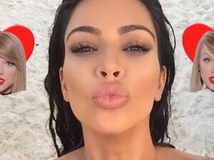 كيم كارداشيان وتايلور سويفت