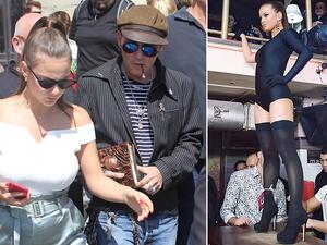 جوني ديب وحبيبته بولينا غلين