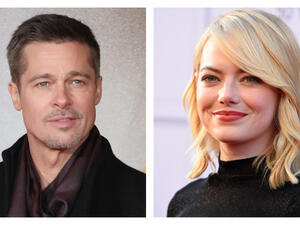 إيما ستون وبراد بيت