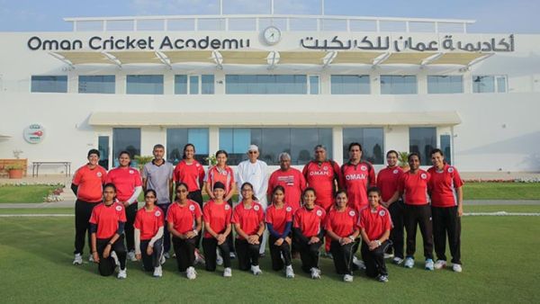 Oman Women's squad for UK tour with senior OC officials (Photo: Times of Oman)