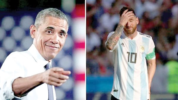 ميسي وأوباما