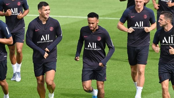 نيمار خلال التدريبات