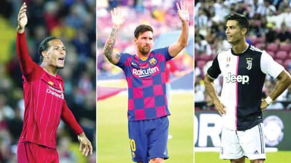 رونالدو وميسي وفان دايك