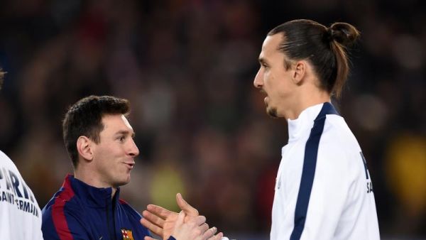 صورة أرشيفية لإبراهيموفيتش وميسي