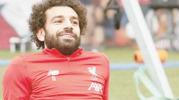 صلاح خلال التدريبات