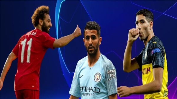 حكيمي ومحرز وصلاح