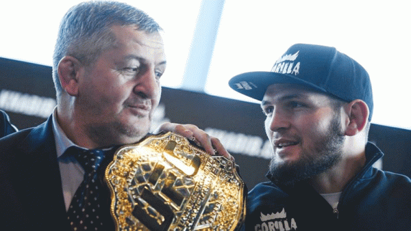 حبيب نورمحمدوف ووالده