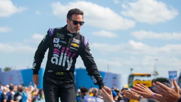 NASCAR Cup Series driver Jimmie Johnson prior to the Daytona 500 at Daytona International Speedway. Mandatory Credit: Mark J. Rebilas-USA TODAY Sports/File Photo