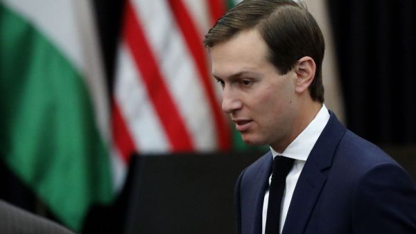 President Trump's senior adviser Jared Kushner is seen during a welcome ceremony at the presidential palace in the West Bank city of Bethlehem. (Thomas Coex/AFP/Getty Images)