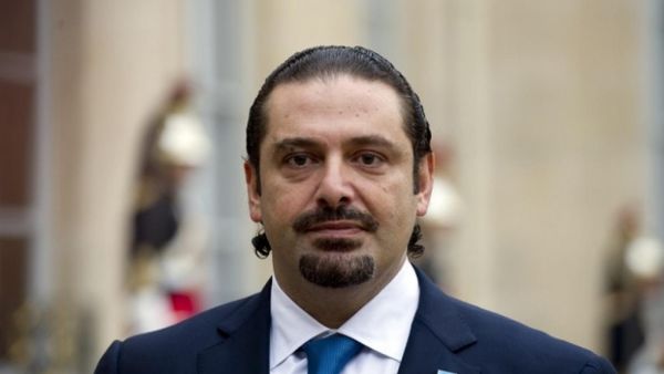 Lebanese Prime Minister Saad Hariri expresses happiness in the new budget. (AFP)