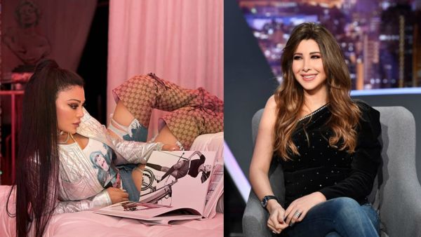 Nancy Ajram had imitated Haifa Wehbe in the last episode of Lahoun Wbass program