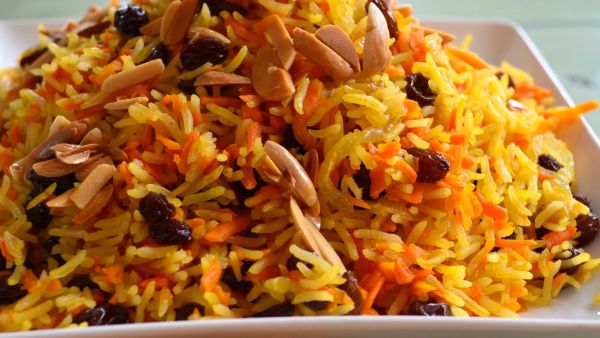 طاجن الأرز بالجزر واللحم
