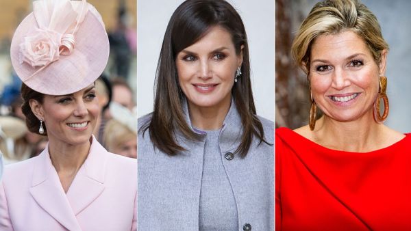 الملكة ماكسيما والمكلة ليتيزيا وكيت ميدلتون