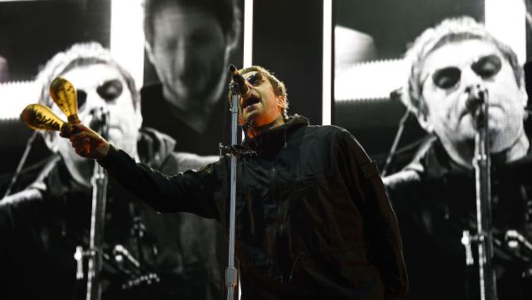 British singer Liam Gallagher performs on stage during the 30th Eurockeennes rock music festival. (AFP)