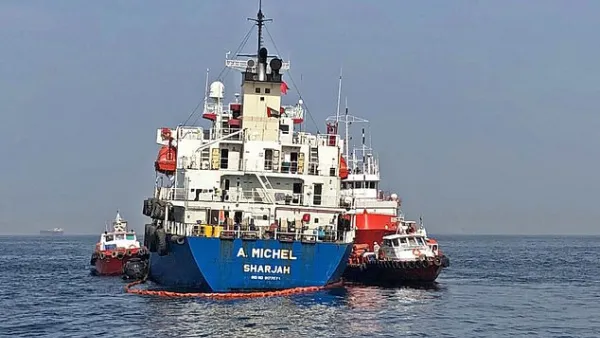 Two oil tankers are said to have been targeted with explosions today just weeks after four vessels were attacked in the Middle East. (AFP/ File)