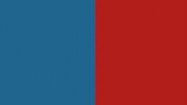 Social media users split Sudan's viral blue with red to share the spotlight with Yemen. [Twitter]