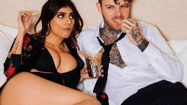 Ex-porn star Mia Khalifa just posted a new image with her fiance