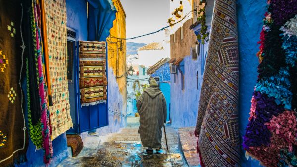 A man walking in Chefchaouen street, Morocco. (Shutterstock/ File Photo)