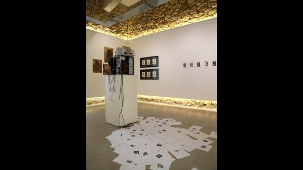 Tarek Mourad and Omar Abou Nassif's "Automatic Art Validating Machine." (The Daily Star / Hasan Shaaban)