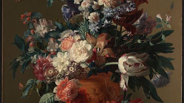 Vase of Flowers by Jan van Huysum  (Twitter) Vase of Flowers by Jan van Huysum  (Twitter)