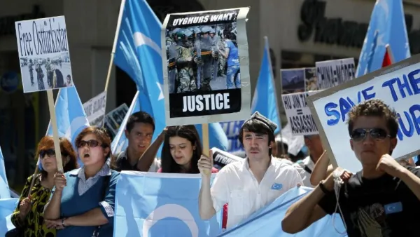 one million people, mostly ethnic Uighurs, are reportedly being held in internment camps. (AFP)