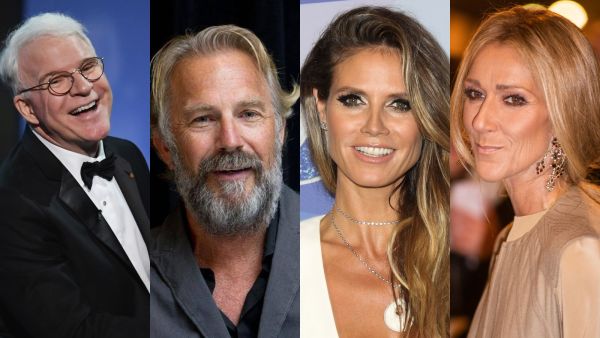 سيلين ديون وهايدي كلَم وكيفن كوستنر وستيف مارتِن