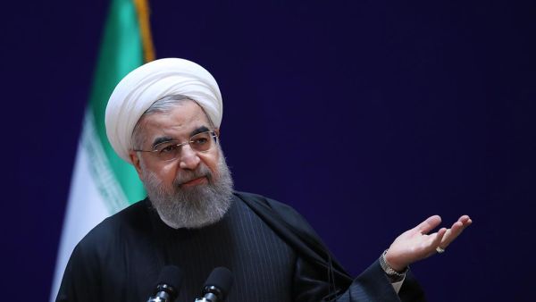 Iranian president Hassan Rouhani speaks at a conference in Tehran, on January 28.  (AFP/ File Photo)