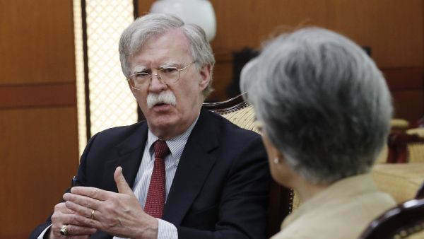 US National Security Advisor John Bolton (L) (AFP)