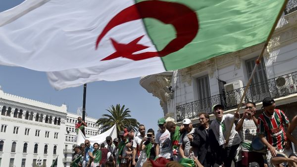 Algerian protesters demonstrate in Algiers on July 26, 2019, in the latest in weeks of rallies against the ruling class amid an ongoing political crisis in the country. (AFP/ File Photo)