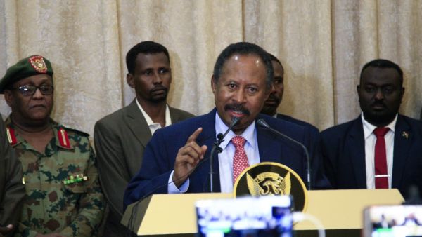 Abdallah Hamdok, speaks after being sworn in as Sudan's interim prime minister in the capital Khartoum on August 21, 2019. (AFP/ File Photo)