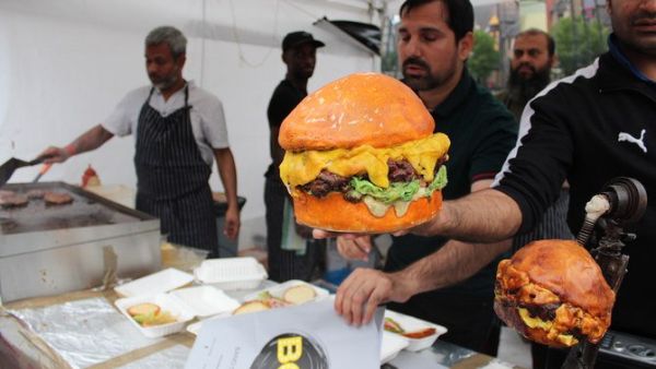 This is the third year Band of Burgers participated in the London Halal Food Festival. (AN Photo/Sarah Glubb)