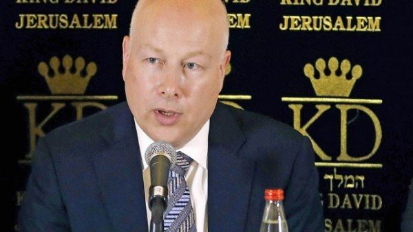 U.S. special envoy to the Mideast Jason Greenblatt (Twitter)
