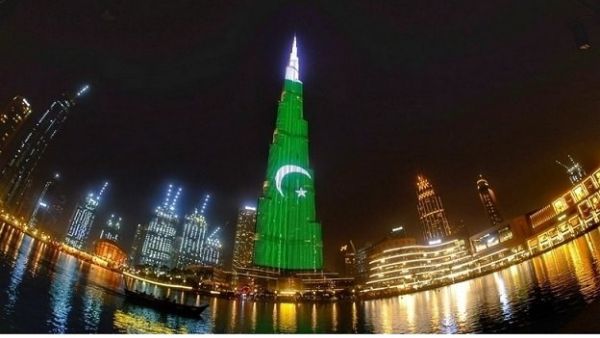 Pakistan flag orientation on Dubai's Burj Khalifa angers Pakistanis. (Twitter)