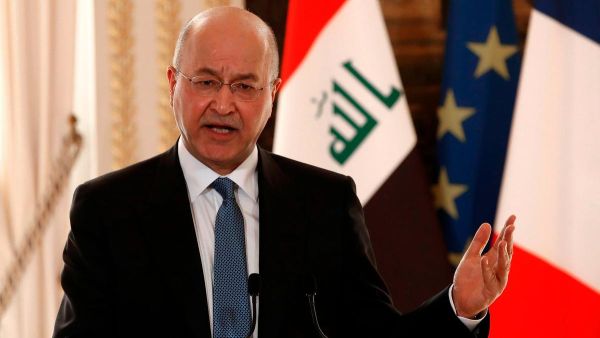 Iraqi President Barham Salih. (AFP/ File Photo)