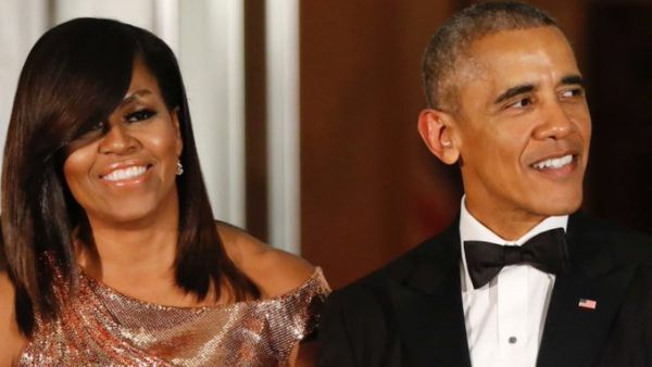 Barack and Michelle Obama (Twitter)