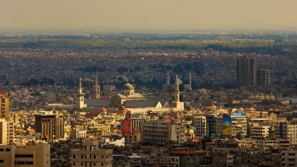 View from high to new and old Damascus (Shutterstock)	